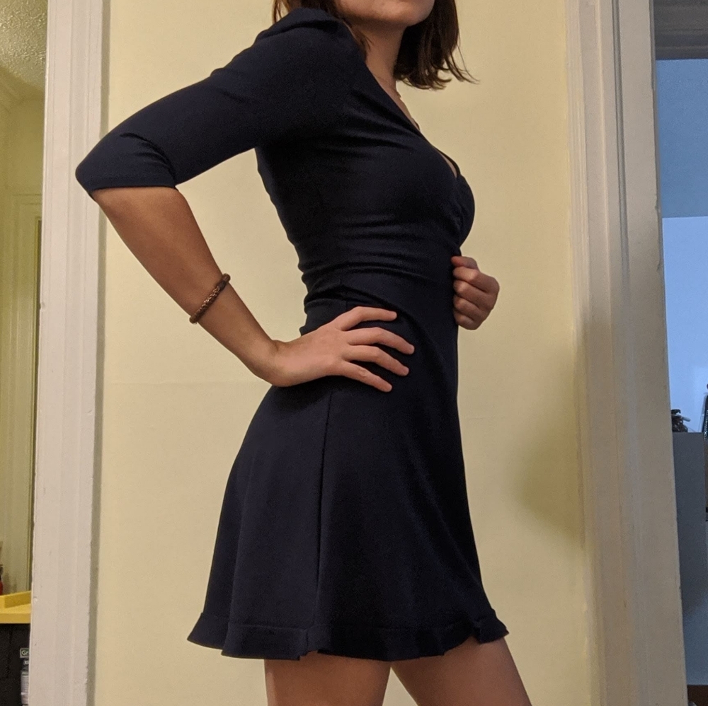 Express navy blue dress. Size small